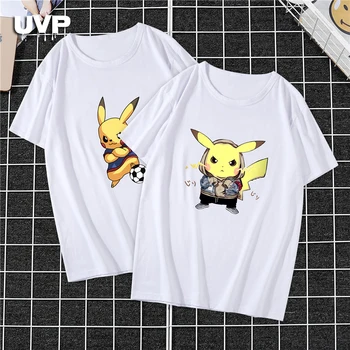 

Pikachu Funny T Shirts Naruto Pokemon Printed Casual Oversize Unisex Tshirt Japanese Anime Slim Fit Tee Shirts Tops Harajuku New