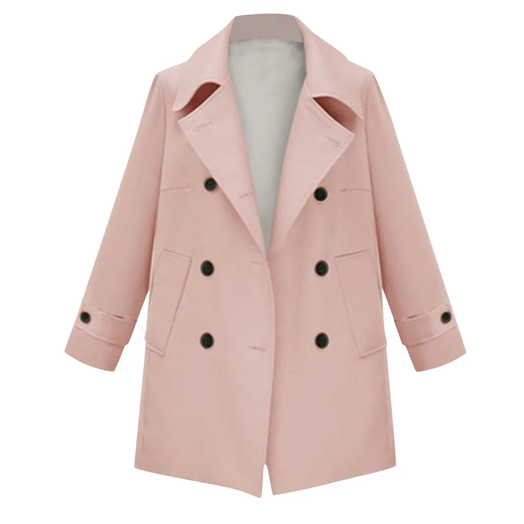 Womail, женские пальто, зимние, женские, теплые, искусственная кожа, на молнии, пальто, куртка, верхняя одежда, пальто для женщин, M-2XL - Цвет: PK