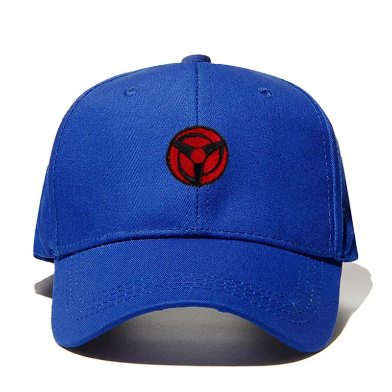Uchiha Obito Kakashi Sharingan Dad Hat Хлопковые бейсболки Наруто бейсболка с вышивкой - Цвет: Синий
