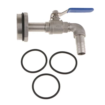 

Stainless Steel 90 Degree Turn Basin Oil Fuel Water Tap w/O-ring Seal 20mm