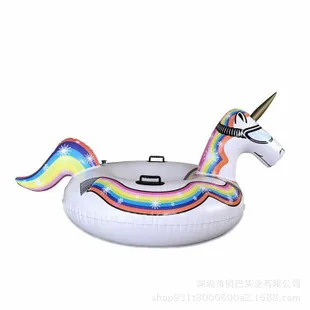 Thick Environmentally Friendly Ultra Large Inflatable 250CM Yellow Teal Big Yellow Duck with Glasses Rim Floating Row Riding Flo