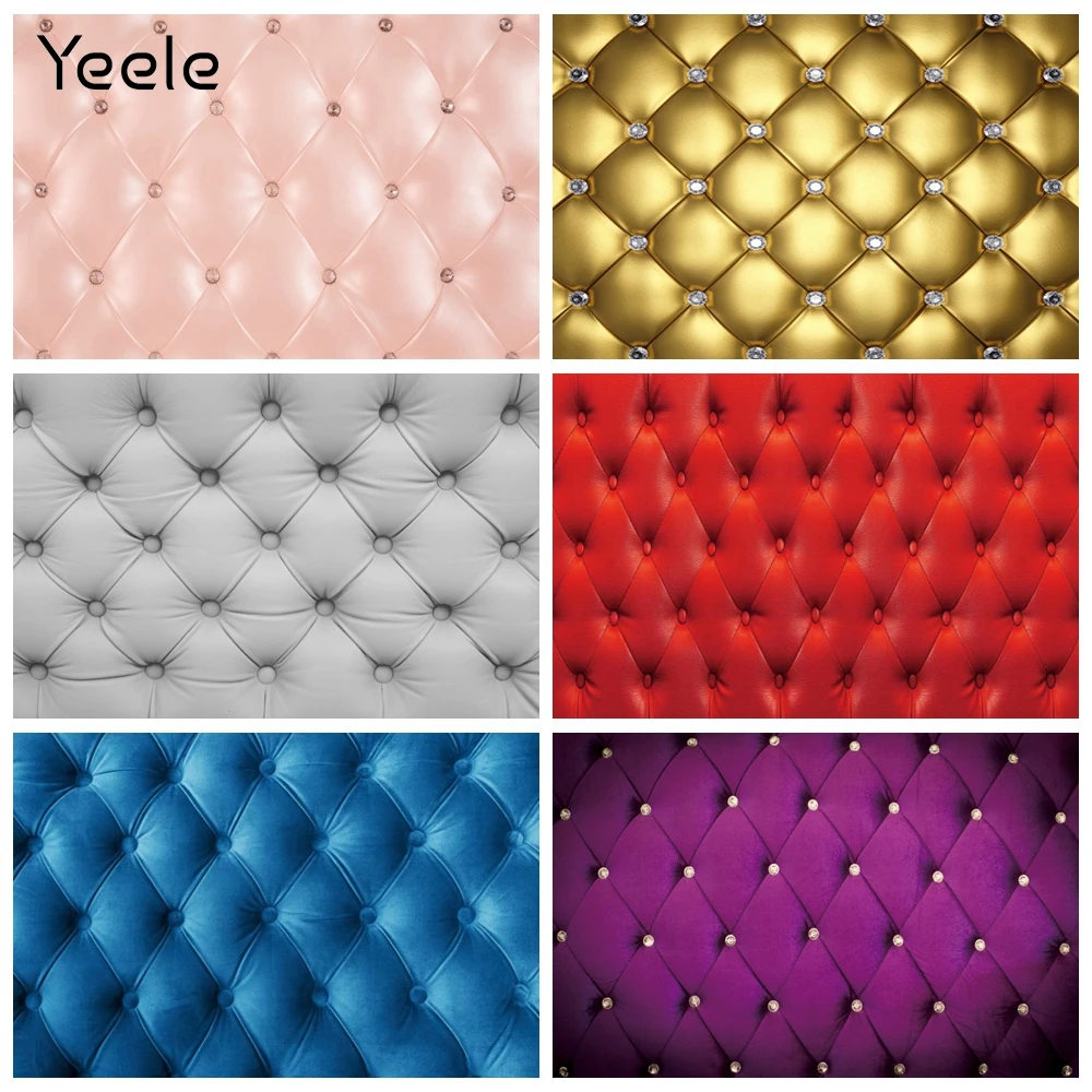 Фоны для фотосъемки Yeele с изголовьем кровати алмазным узором цветы Бабочка Декор
