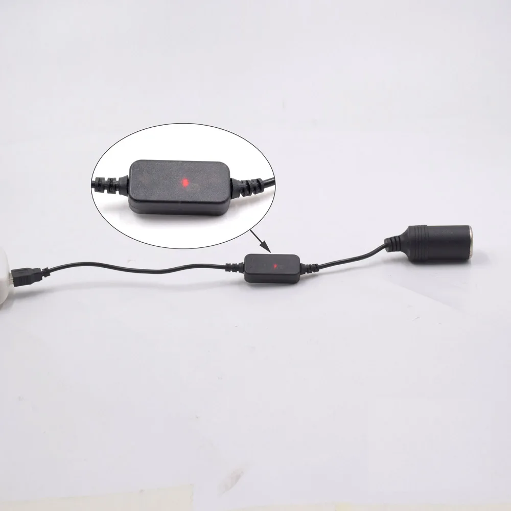 XCGaoon USB для автомобильного прикуривателя DC преобразователь 5 В до 12 В 1A, вы можете использовать некоторые электронные продукты без автомобиля
