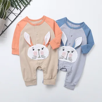 

2020 Spring Autumn Baby boy girl Clothes Newborn Cute Rabbit Shape Rompers Cotton Outfit Newborn Jumpsuit Children Costume
