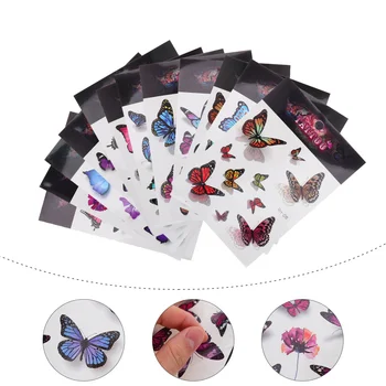

12 Sheets Waterproof Butterflies Body Stickers Temporary Tattoos Body Decals for Party Festival