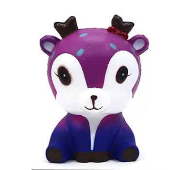

Mini Cartoon Deer Squishy Slow Rising PU Cream Scented Stress Reliever Creative Squeeze Toy for Kids Adults