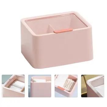 

1pc Lip Gloss Storage Case Desktop Lipstick Cosmetic Container with Lid (Pink)