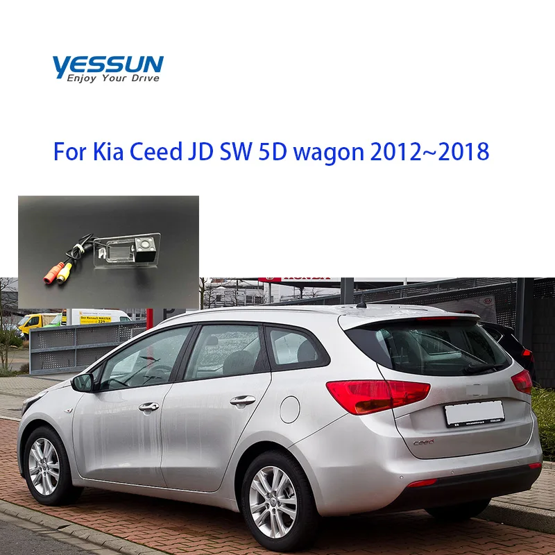 Yessun Автомобильная камера для Kia Ceed JD SW 5D wagon 2012~ Автомобильная камера заднего вида для kia ceed камера заднего вида