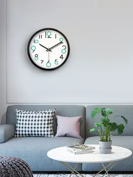 

Creative Large Wall Clock Nordic Minimalist White Living Room Wall Clock Modern Gift Idea Relojes Madera Pared Home Decor DD45WC