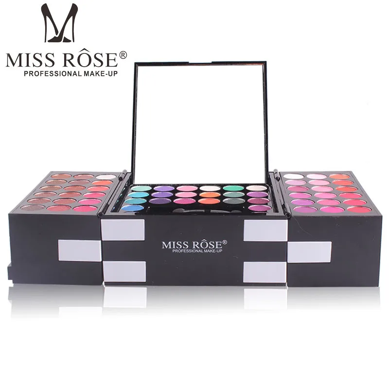 Набор для макияжа MISS ROSE 142 цветов стойкий водостойкий набор Палитра матовые