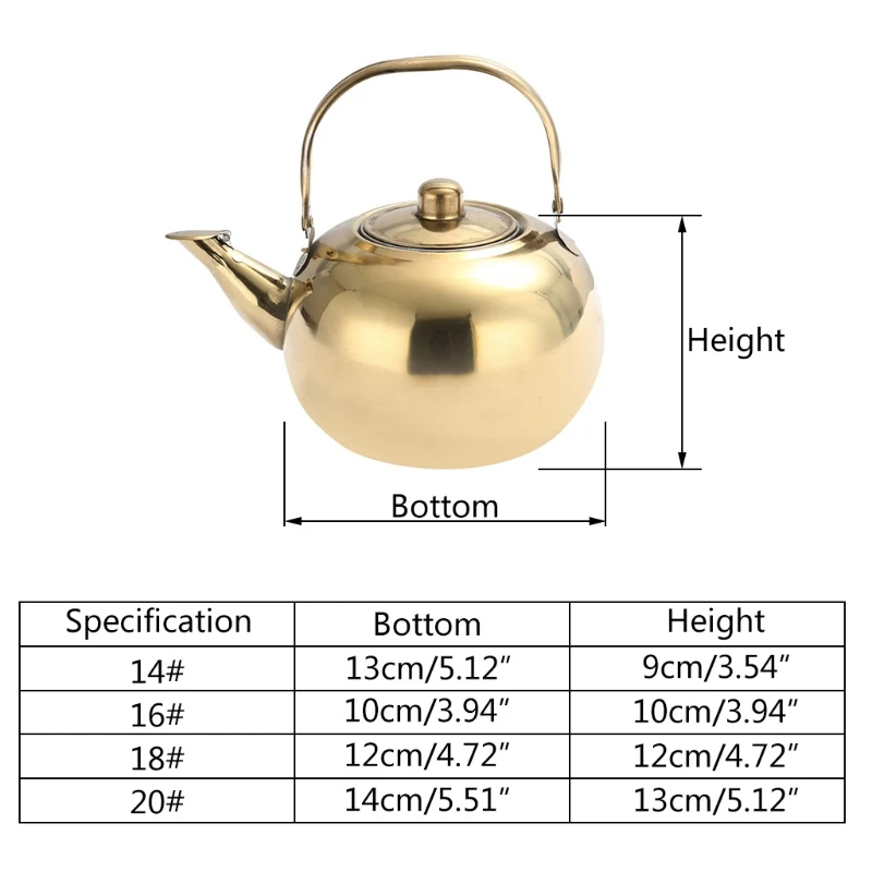 Stainless Steel Material Teapot Coffee Tea Kettle Loose Leaf Teapot with Infusers 1L/1.5L/2L/2.5L 4 Capacities to Choose images - 6