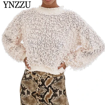 

Women Pink Turtleneck textured Sweaters 2019 Autumn Loose Long sleeve Female Girl Knitted Pullover Tops Sexy Fashion YNZZU YT685