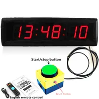 Big Electronic Led Countdown Timer Stopwatch Clock With Line Switch Button Reset To Zero Remote Speech Contest Game Gym Timer 2