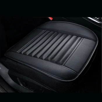 

PU Leather Car Seat Covers Front Protector Cushion Black Decoration Soft