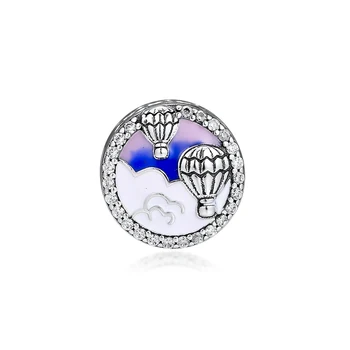 

GPY Hot Air Balloon Charms 925 Original Fit Pandora Bracelet Sterling Silver Charm DIY Beads for Jewelry Making Manualidades