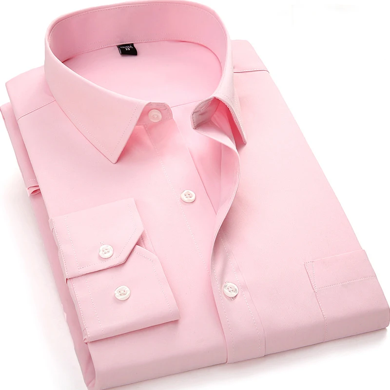 Большие размеры 8XL 7XL 6XL 5XL 4XL, мужская деловая Повседневная рубашка с длинными рукавами, Классическая мужская рубашка в полоску фиолетового и синего цвета - Цвет: BS1204