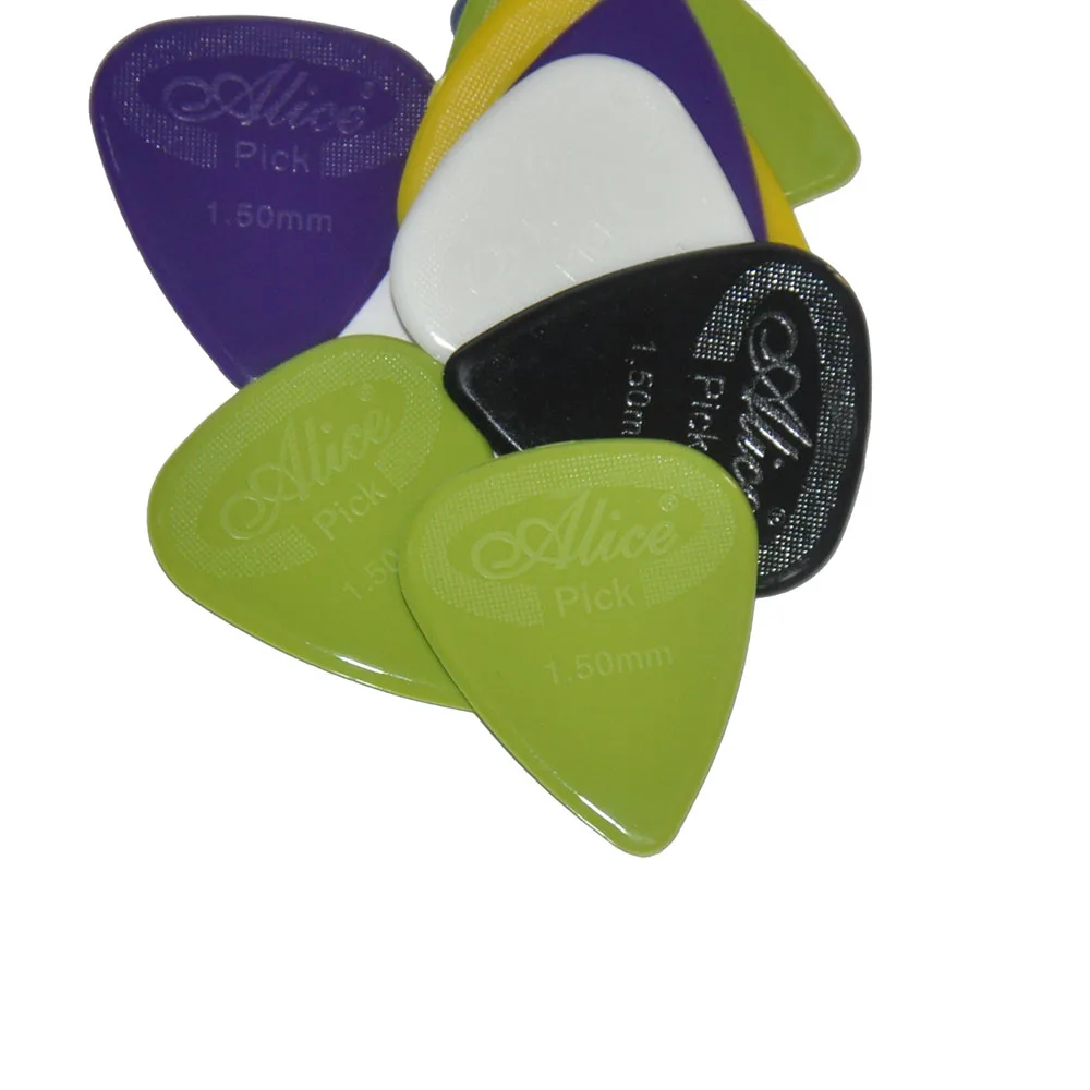 Alice Projecting Nylon Guitar Picks Standard Plectra AP-100G Multi Thickness 100pcs/pack