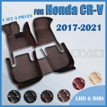 Alfombrillas de coche para Honda CRV 2017, 2018, 2019, 2020, 2021, almohadillas personalizadas para los pies del automóvil, cubierta de alfombra