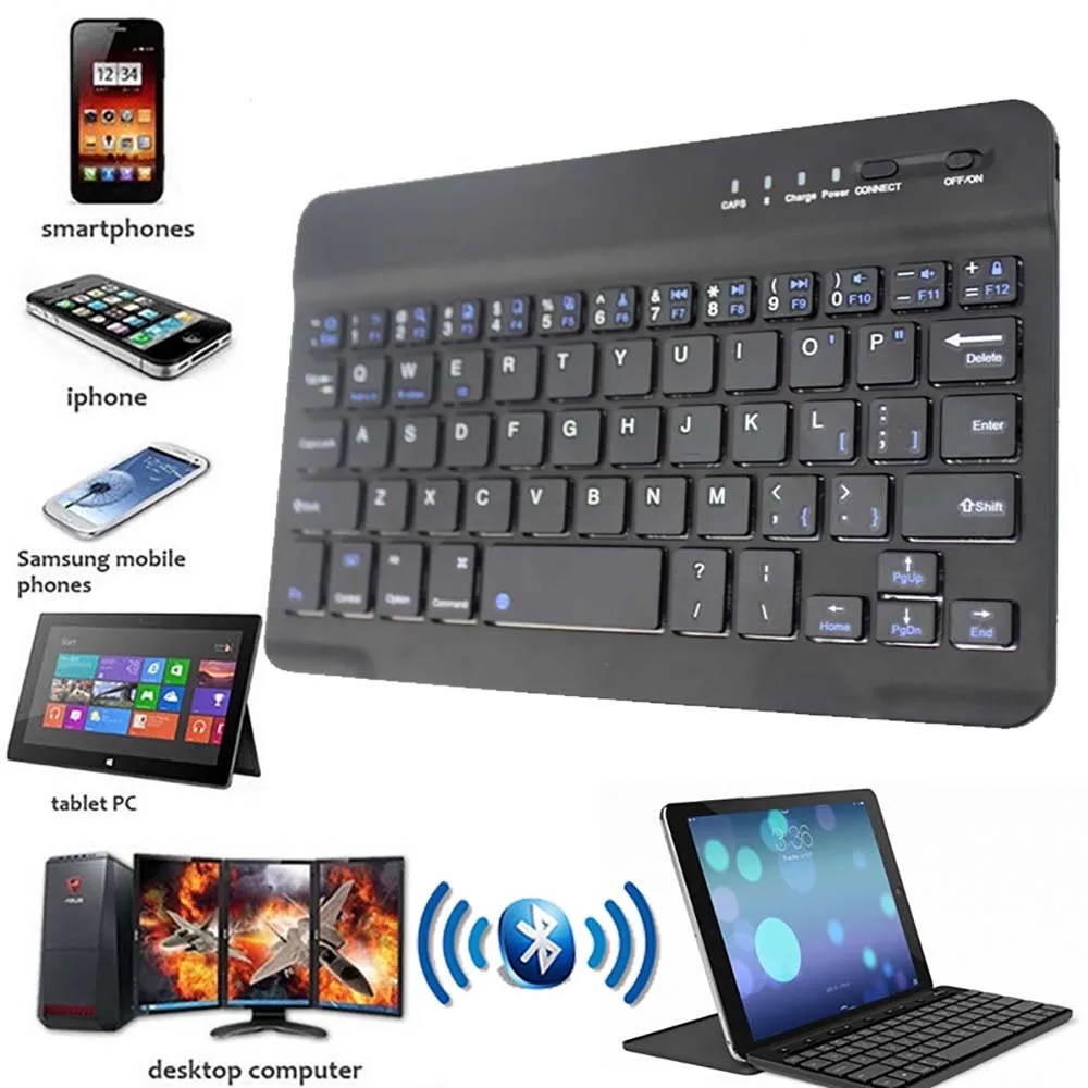Generic Wireless Bluetooth Keyboard For Android/windows/mac/ios And