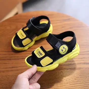 

Girls Shoes Clogs Kids Slippers New Smile Face Shoes Baby Boy Beach Sandals Soft Toddler Girls Sandals Flip Flops Kids
