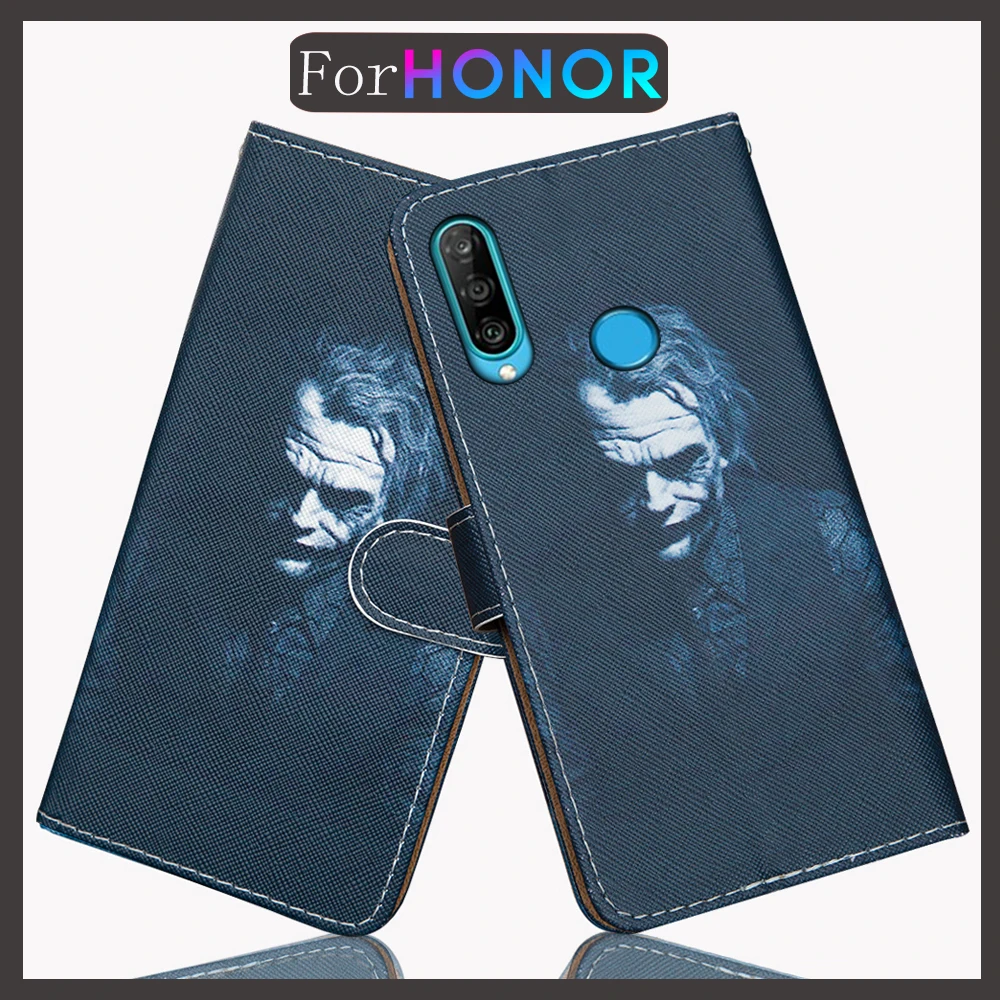 Чехол книжка для Honor 20 Lite RU кожаный чехол бумажник с 3d рисунком клоуна 6 15 дюйма shry