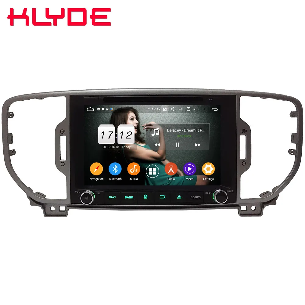 Klyde ips 4G wifi Android 9 Восьмиядерный 4 Гб ОЗУ 64 Гб ПЗУ DSP BT автомобильный DVD мультимедийный плеер стерео для Kia Sportage 4 KX5