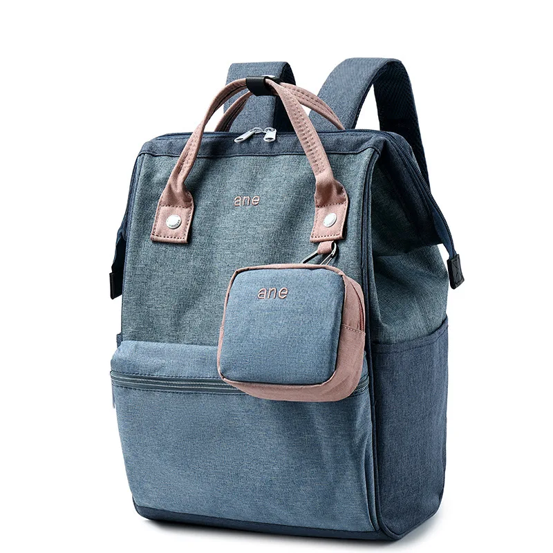 

Hemp polyester shoulder bag backpack large bag computer bag run away from home bag