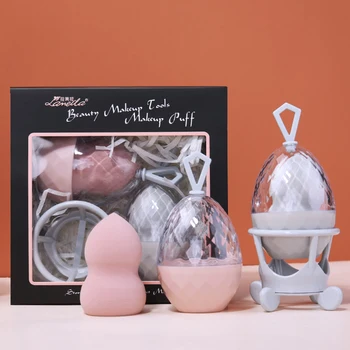 

2+2+1pcs smoothie mixed sponge Gourd Puff Kit Dry and Wet Makeup Sponge Beauty Tools Gourd Beauty Egg Set with Travel Box Holder