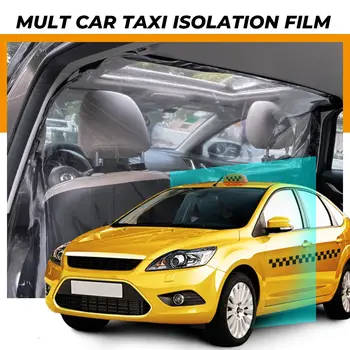 

Car Taxi Isolation Film Car Protective Plastic Film Cover Net Front and Rear Anti-Saliva Anti-Fog Car Transparent Isolation Film