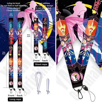 

Anime Sailor Moon Key Lanyard Cosplay Badge ID Cards Holders Neck Straps Keyring Keychain