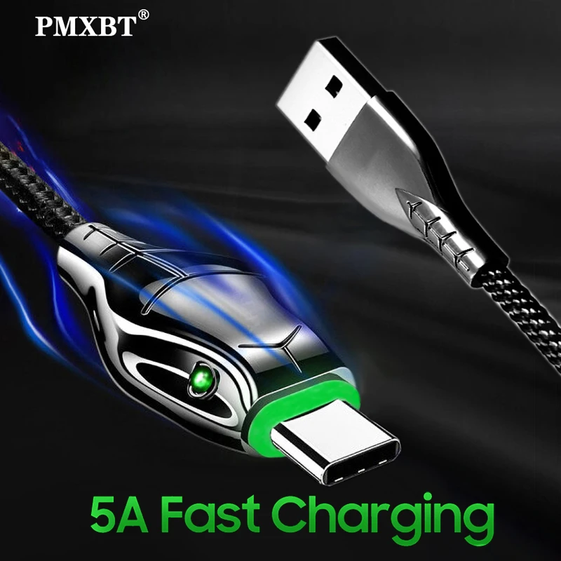 USB Type C кабель для быстрой зарядки 5 А Huawei Mate 20 P30 P20 Pro Honor 9x быстрая зарядка 3 0 USBC Samsung