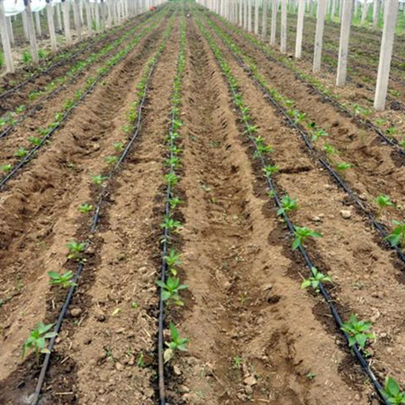 5~100m 16mm Drip Irrigation Greenhouse Plants Micro Irrigation System Streamline Seepage Pipe Irrigation Drip Tape