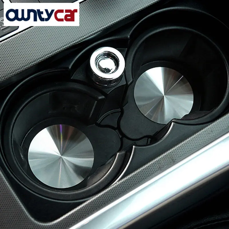 

2PCS Stainless Steel Cup Holder Mat Cover For Land Rover Range Rover Sport Vogue Discovery Sport LR4 RRSport Hot Sale