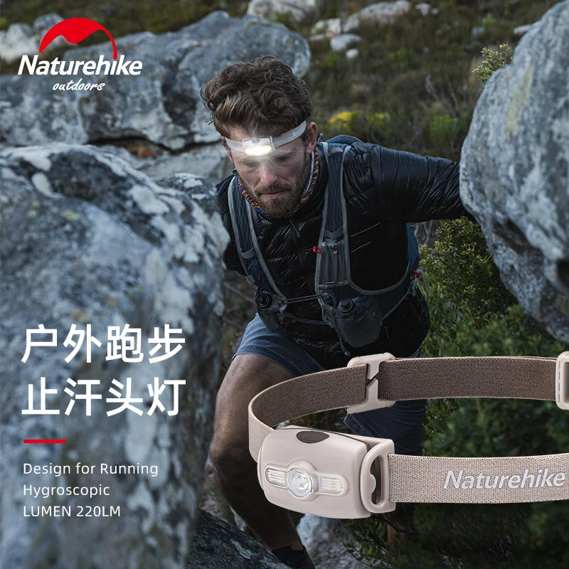 Наружная антиперспирантная фара Naturehike для спорта бега крепкий на голову