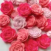 24Pcs/Lot Mixed Color Flower Felt Fabric Pads DIY Handmade Craft Materials Tool Felt Sewing Decoration Accessories Set 1