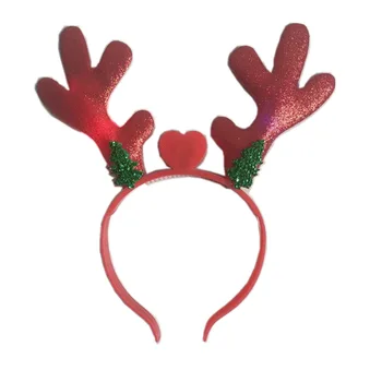 

Christmas Ornaments Hair Band Christmas Shining Antlers Headwear Decoration
