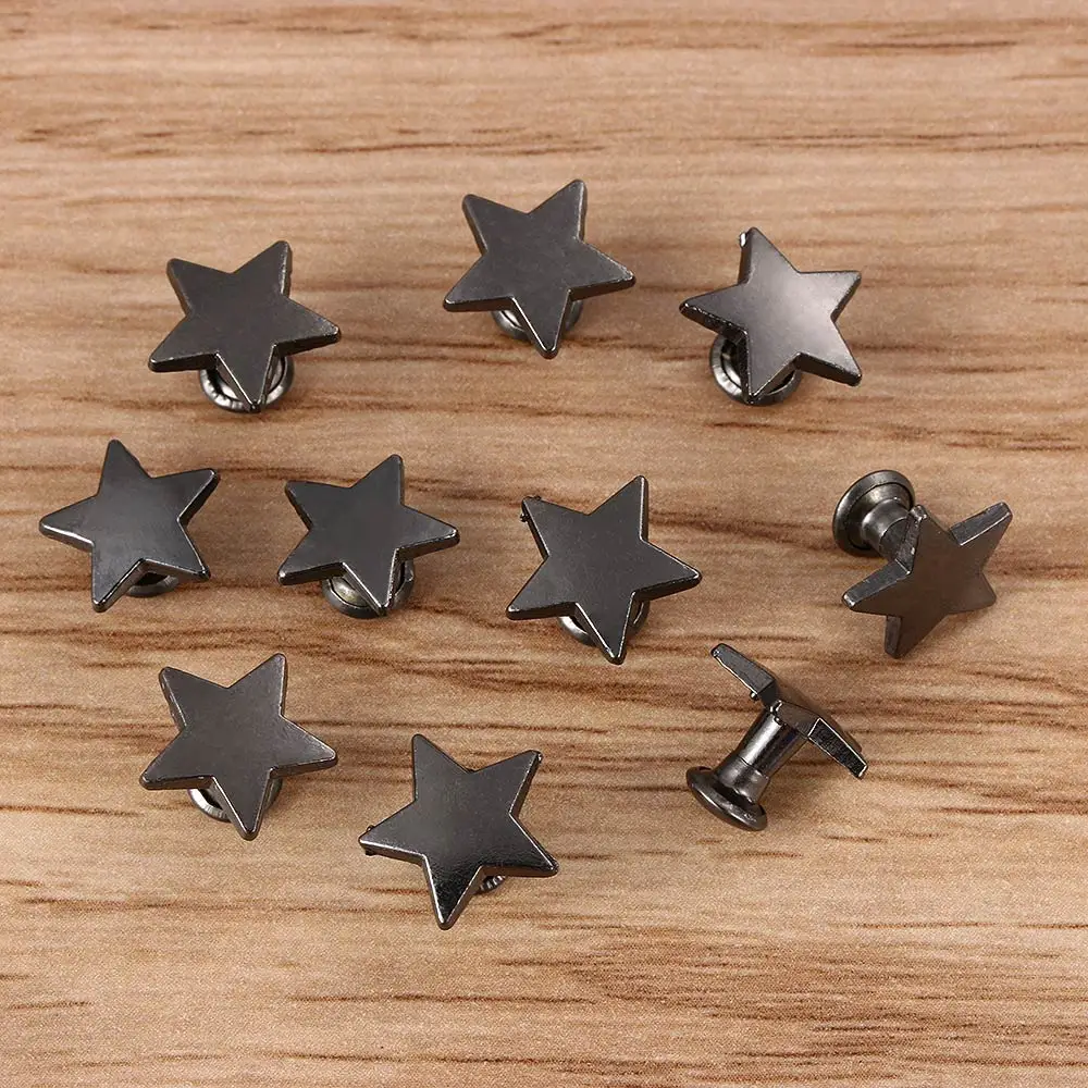 Metal Rivets 10sets 20pcs for DIY Clothing Bag Shoes Crafts