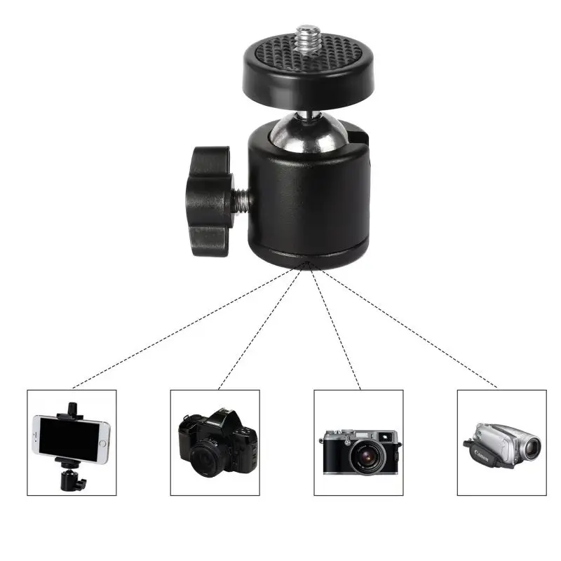 Небольшой штатив для камеры с шаровой головкой для Canon для Nikon для sony DSLR камера видеокамера DV штатив светодиодный светильник-вспышка с подставкой Новинка 1/4