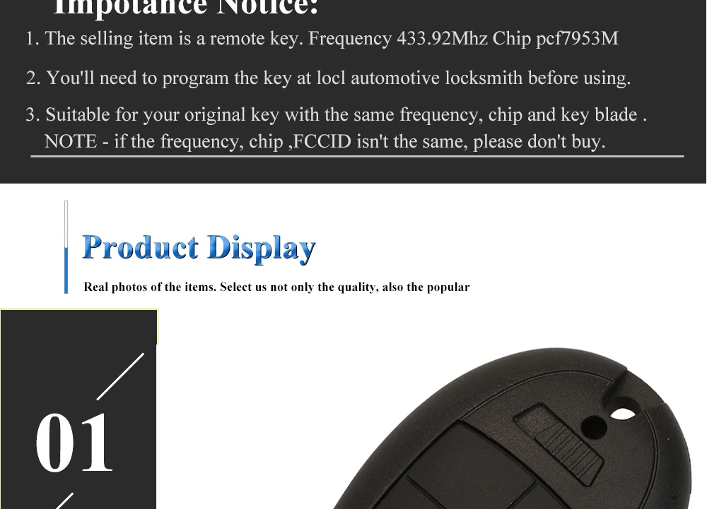 Keyforkess 433Mhz ID46 auto remota senza chiave vai per Jeep Grand Cherokee Chrysler Town & Country 300 Dodge Caravan key Smart key - H6482c16c5bf34cb9b2c6f205220138aaF