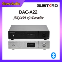 GUSTARD DAC-A22 DAC Dual AK4499 XMOS MQA Unterstützung DSD512 PCM768 Native Ausgewogene Decoder AC100V-240V Pre-verkauf