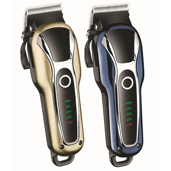 

Professional Men Electric Hair Clipper Set Rechargeable Hair Trimmer Shaver Barber Haircut with LCD Panel 4 length limit combs