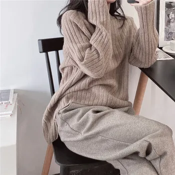 

Autumn and Winter Women's Sweater Pullovers Tops Casual Loose Knit Tops Rabbit fur Sweater NS1755