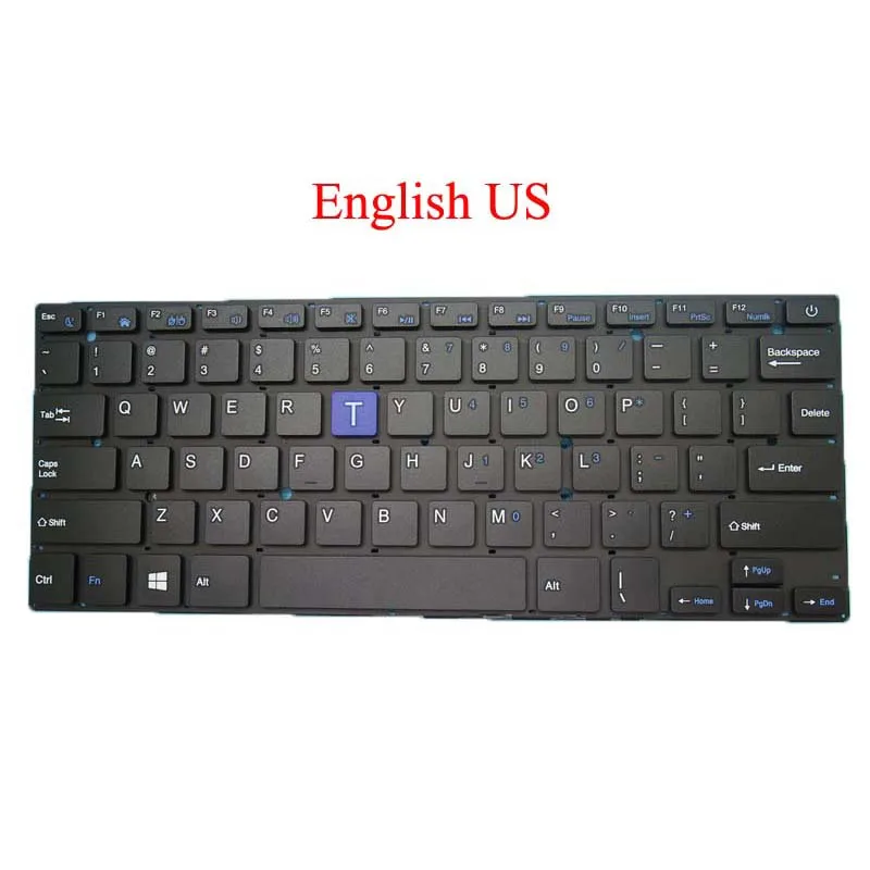 Клавиатура для ноутбука US Irbis NB44 YMS 0186 A MB27716023 английская черная без рамки