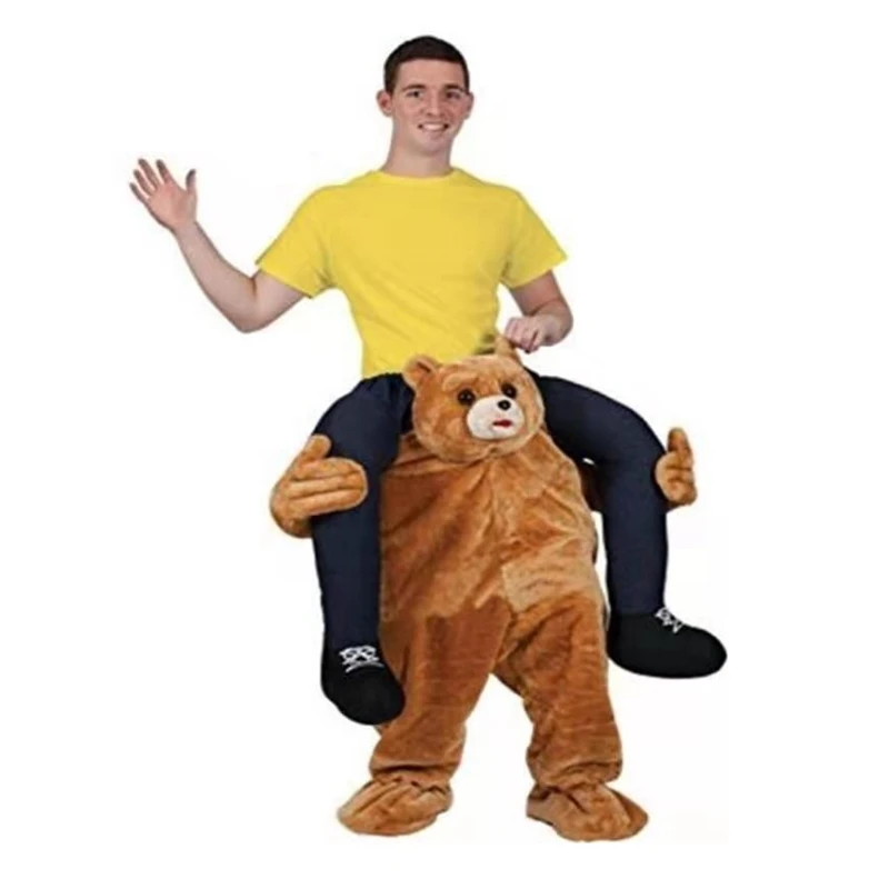 

Halloween Cosplay Costume Piggy Back Ride on Carry me Costumes Walking Animal Bear Disfraz for Adult Role Play