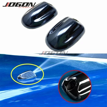

For Mini Cooper S One R55 R56 R60 R61 F54 F55 F56 F60 Car Windshield Wiper Water Spray Nozzle Cover Caps Trim Stainless Steel