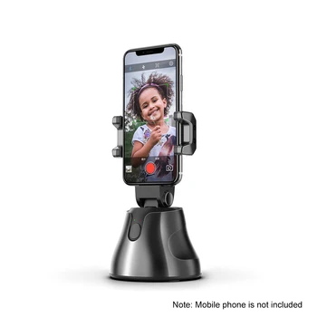 

Portable Auto Smart Shooting Selfie Stick 360° Rotation Auto Face Tracking for Photo Vlog Live Video Record Camera Phone Holder