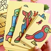 Creative DIY Sand Painting Kids Montessori Toys Children Crafts Doodle Colour Sand Art Pictures Drawing Paper Educational Toys 6