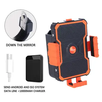 

Motorcycle Bicycle Mobile Phone Holder 360 degree Rotation for with 10000mAh Fast-charging Power Bank Mobile Phone Bracket