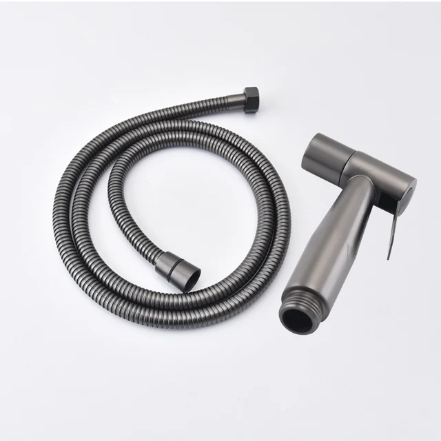 Handheld Bidet Spray Shower Set Toilet Sprayer Douche kit Bidet Faucet,Brushed Nickel,Rose gold Brushed gol 304 Stainless Steel Brushed gray 3