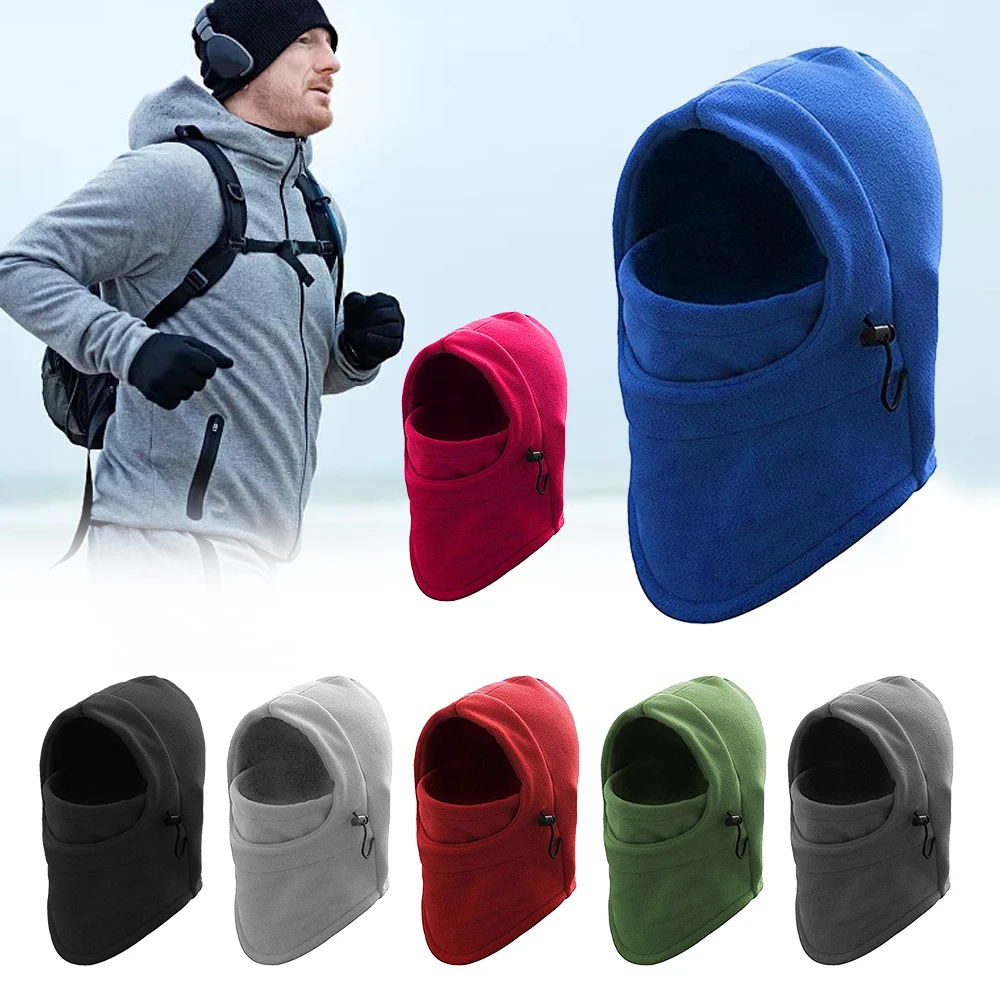 Winter warm Fleece beanies hats for men skull bandana neck warmer balaclava mask face Wargame cap Special Forces Unisex Hat | Спорт и